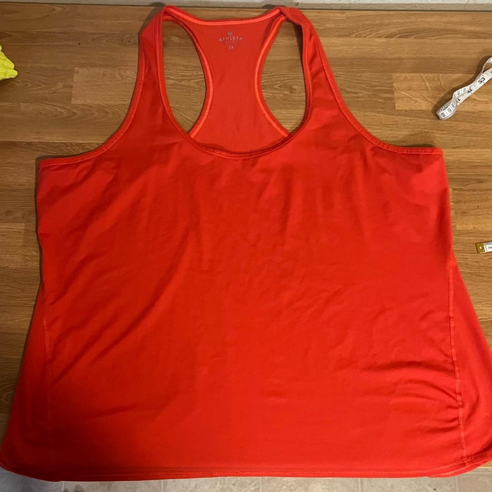 ATHLETA red orange tank 1x